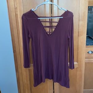 Strappy 3/4 Sleeve Top